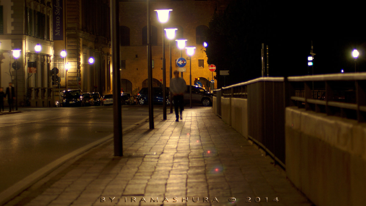 CITY IN THE NIGHT by iramashura 2014, FIRENZE, TOSCANA, ITALIA, 20/12 - ira mashura