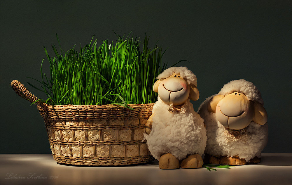 С овечками и зелёной травой - Светлана Л.