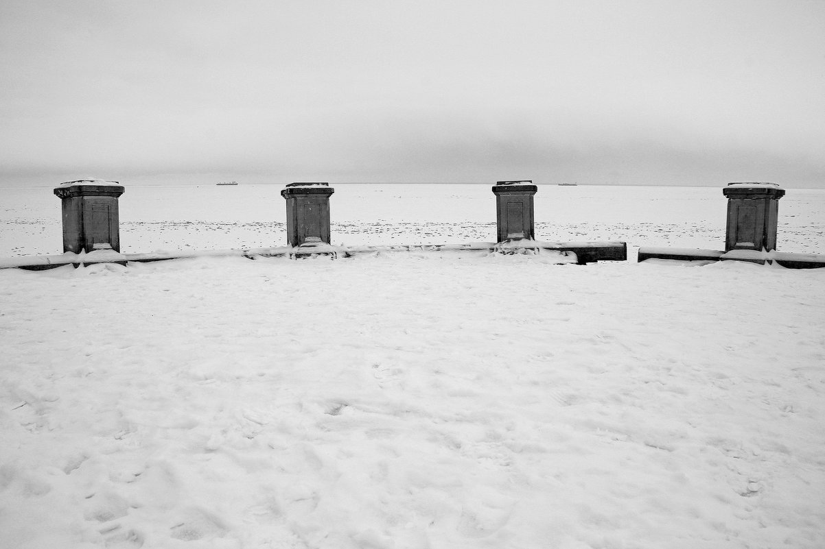 Марлинский вал зимой. Вид на Финский залив. - Lesya Vi