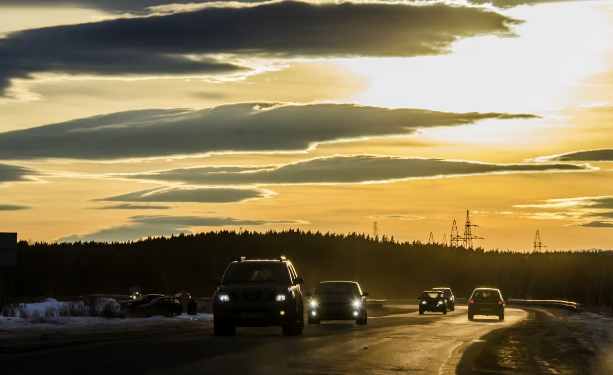 road during sunset - Dmitry Ozersky