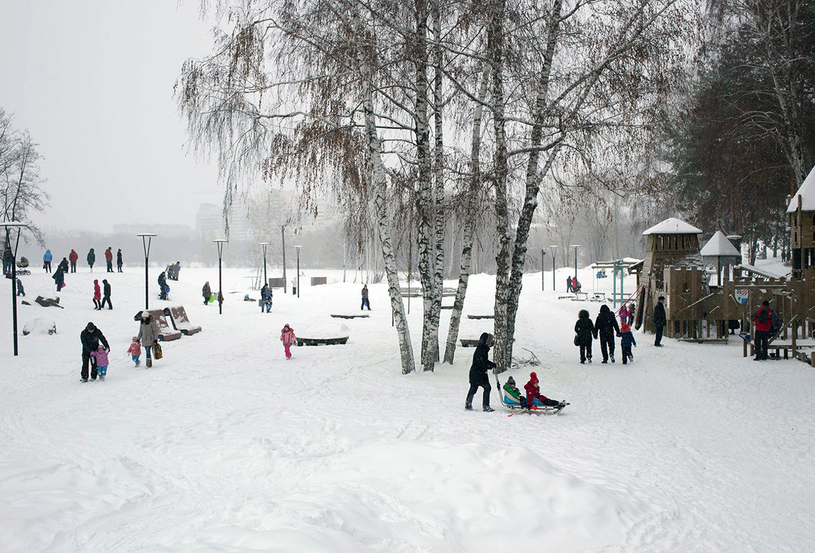Зима, снегопад и "И этот миг называется - жизнь" - Елена Ахромеева