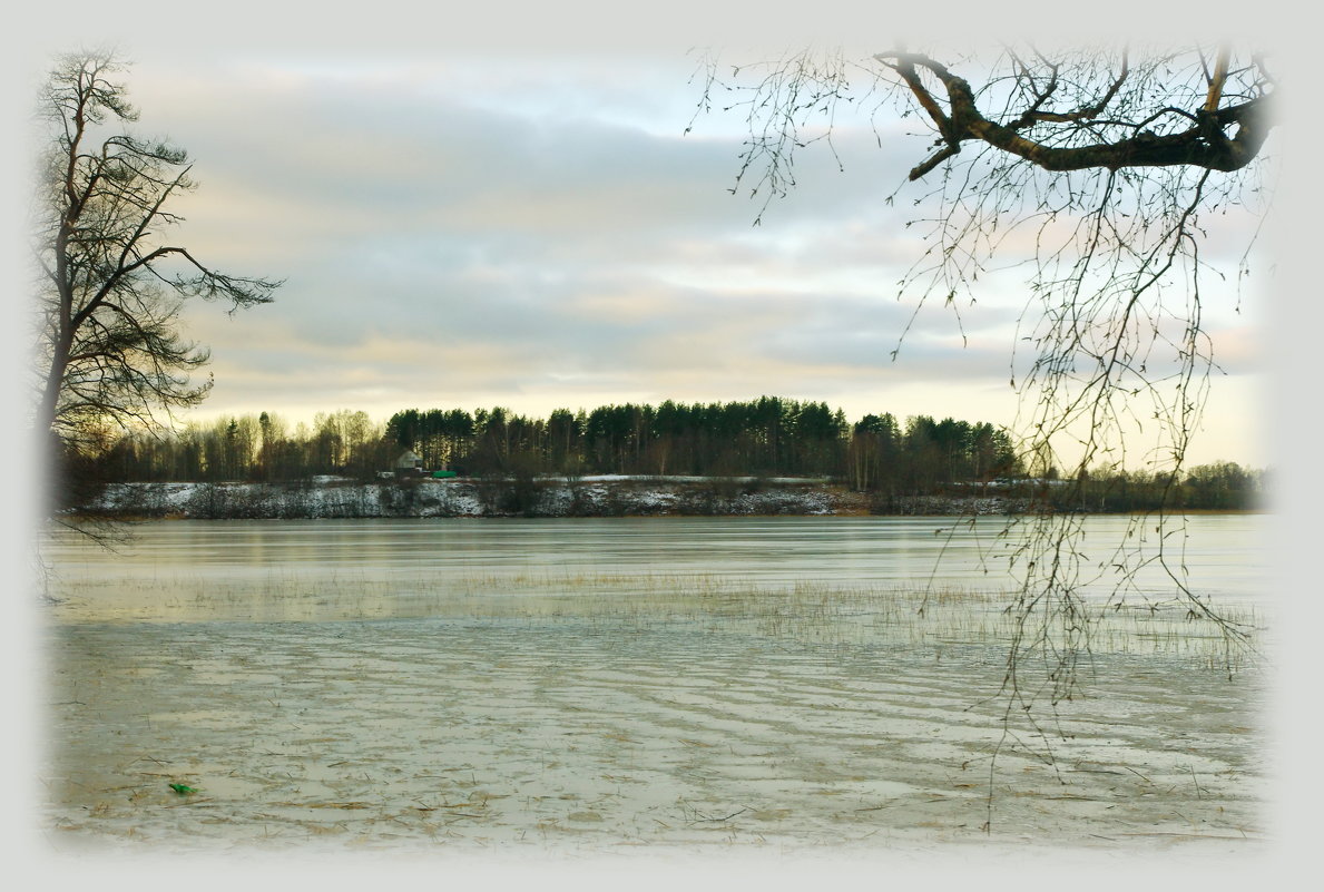 Зимний день на озере. - Лидия Симова 