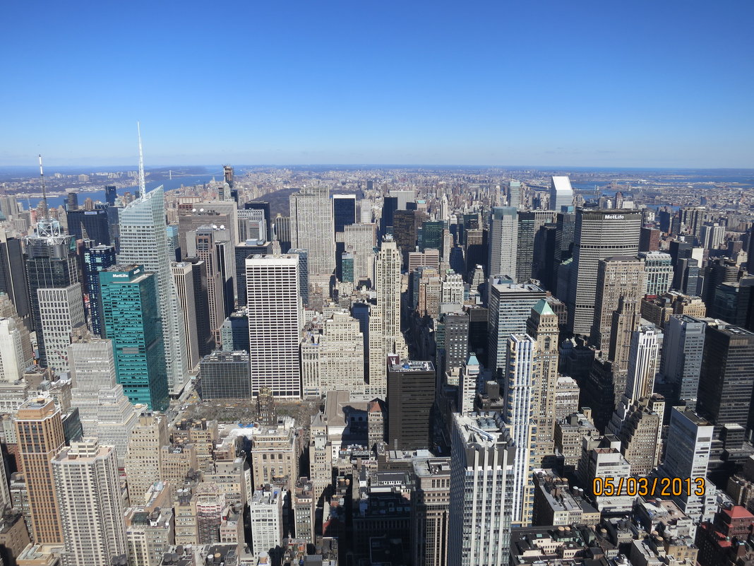 Вид на Нью-Йорк с крыши Empire State Building - Василий С