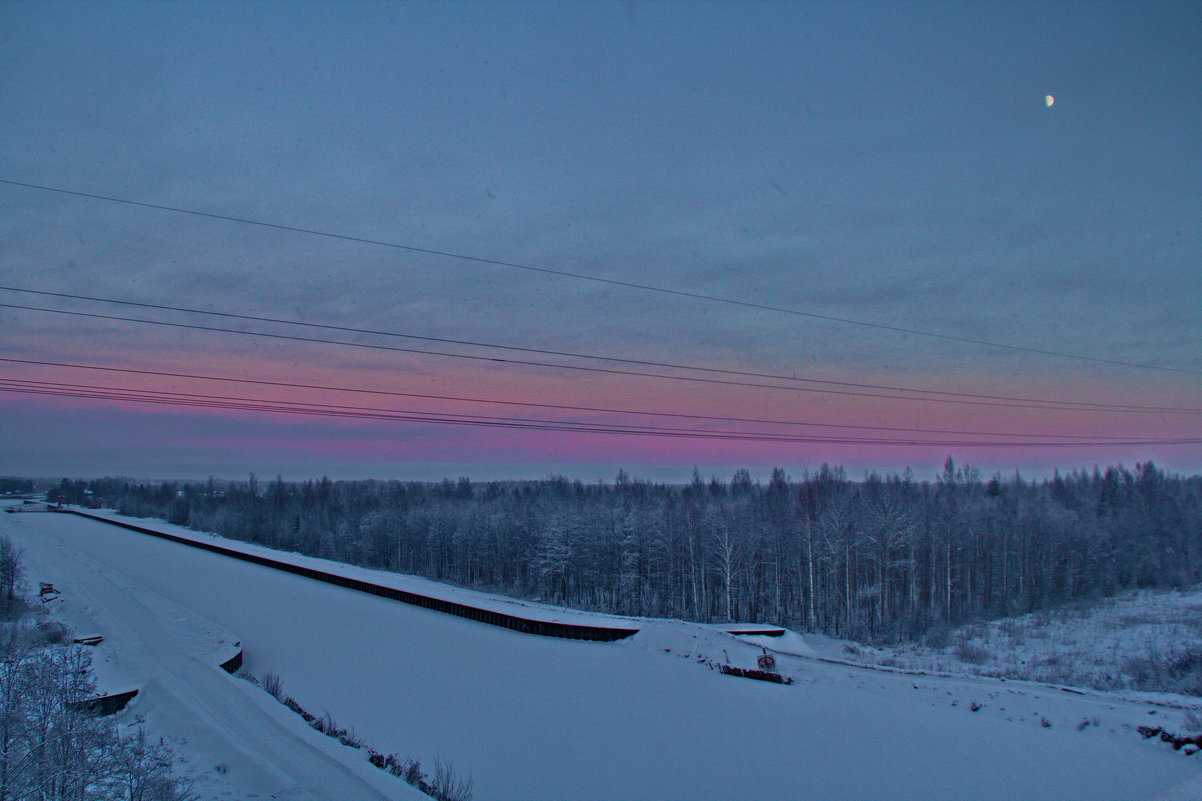 30 декабря, закат над Кишемским каналом - olgaborisova55 Борисова Ольга