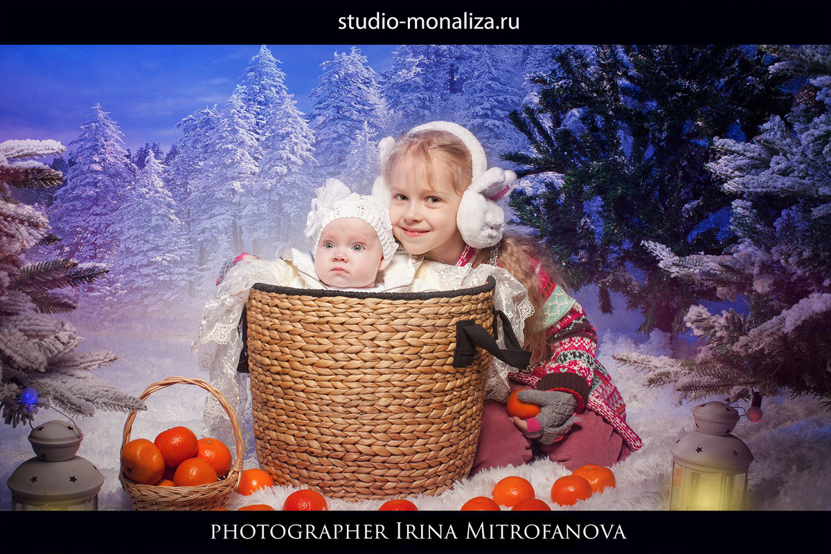 новогодняя фотосессия детей - Ирина Митрофанова студия Мона Лиза