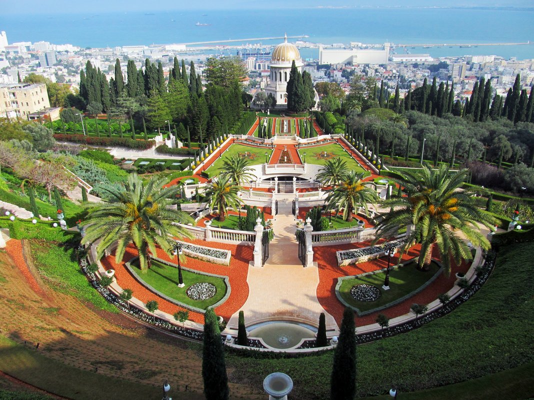 Израиль, Хайфа, Бахайские сады - Ирина 