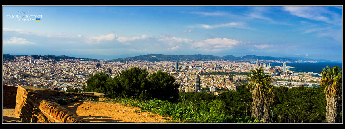 Барселона панорама с горы Монжуик - Станислав Винницкий