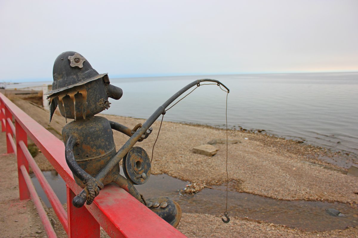 Листвянка, озеро Байкал. Рыбак - Марина Мишутина