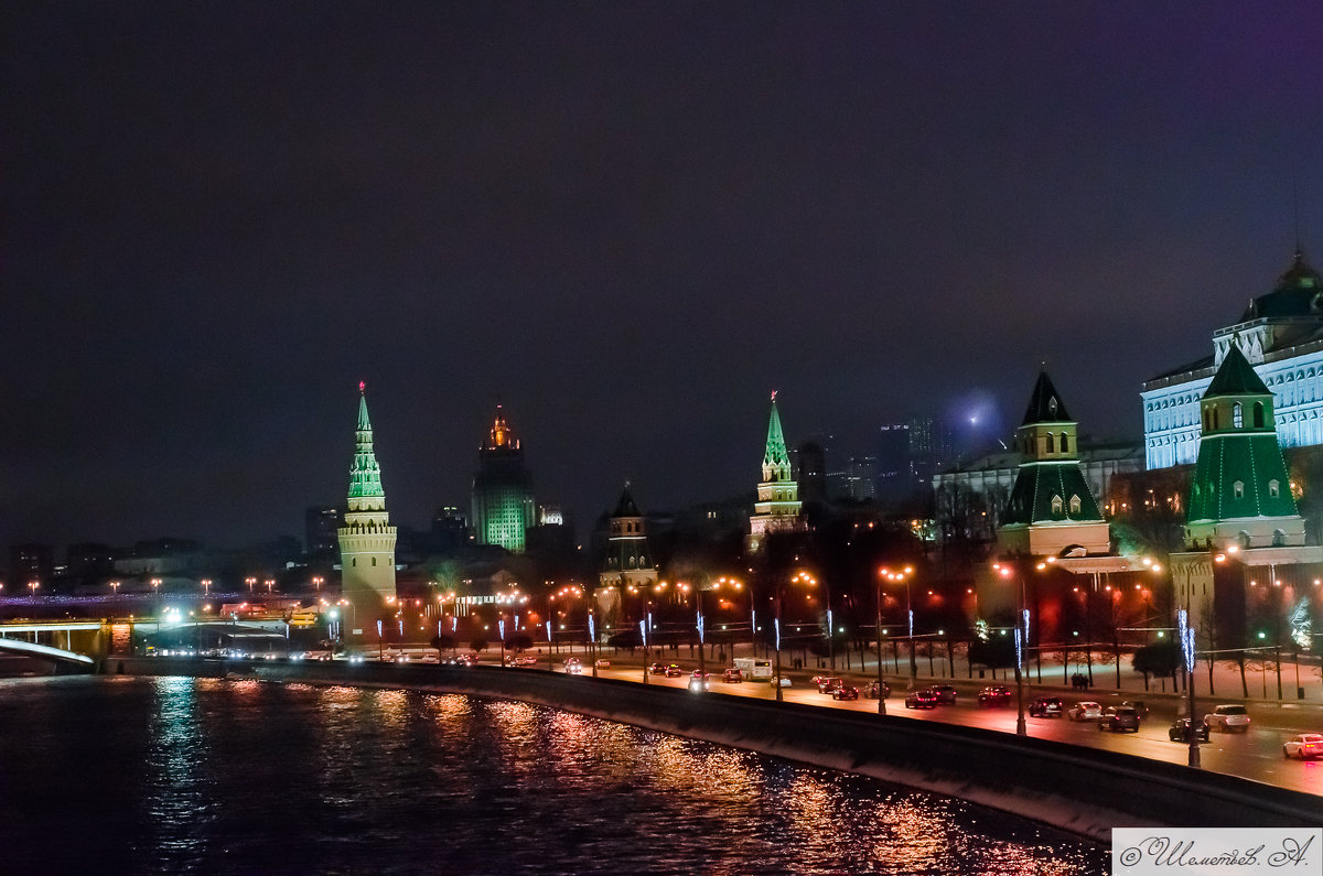 Ночной вид Москвы - Алексей Шеметьев