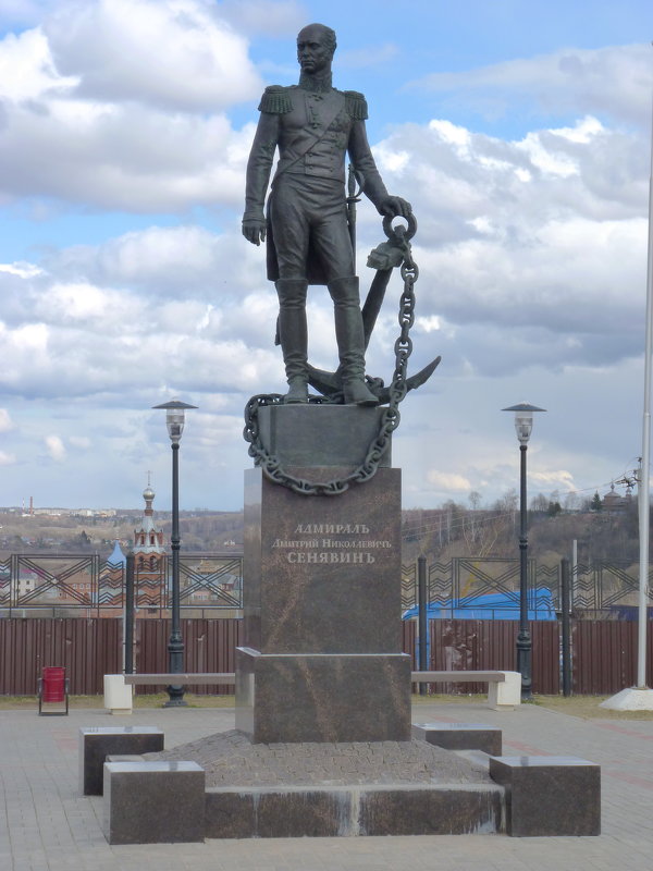 памятник российскому адмиралу и кавалеру Дмитрию Николаевичу Сенявину в г. Боровск - Galina Leskova