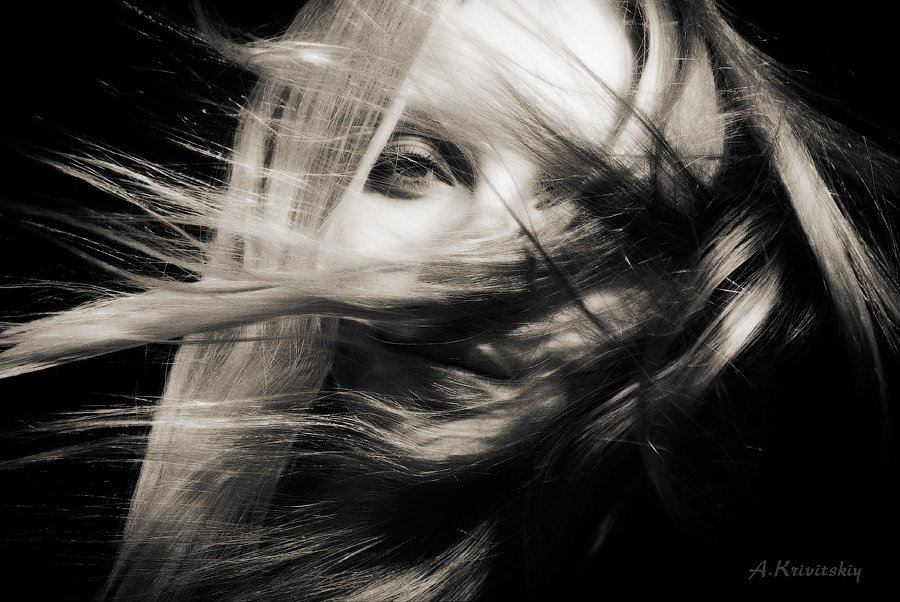 Wind and hair. - krivitskiy Кривицкий