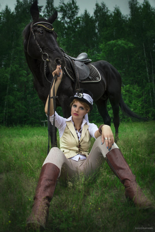 Прогулка с лошадью - Юлия Астратенко