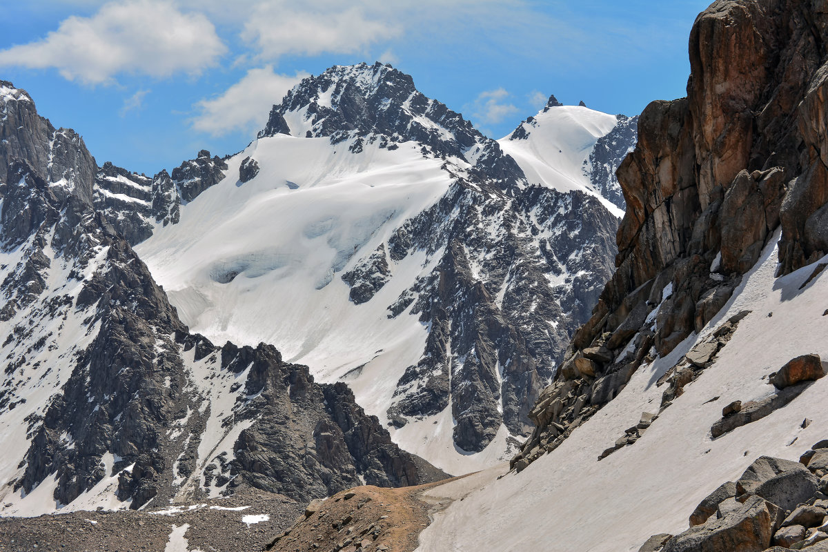 обзор гор. фото снято на высоте 3450 м приблизительно - Горный турист Иван Иванов