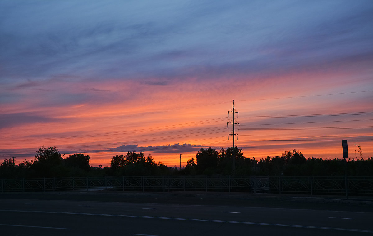 Закат на трассе - юрий Амосов