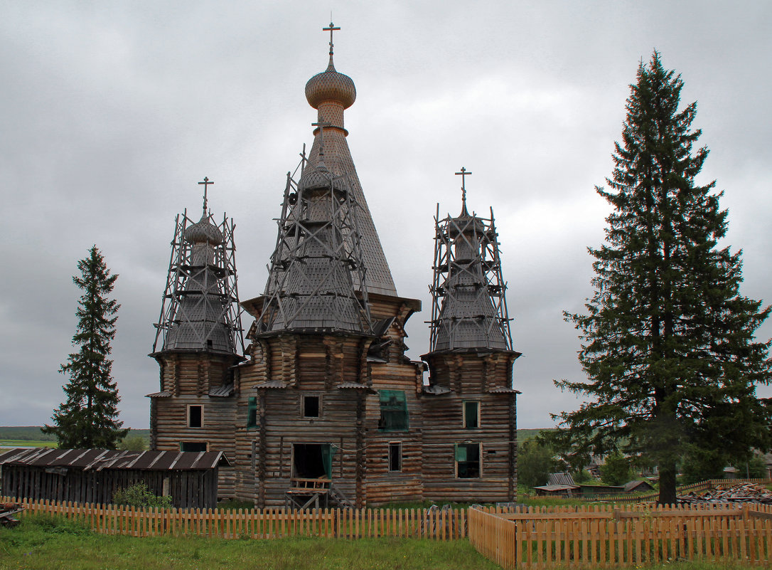 Русский Север. Село Нёнакса. Троицкая церковь (1724 г.) - Владимир Шибинский