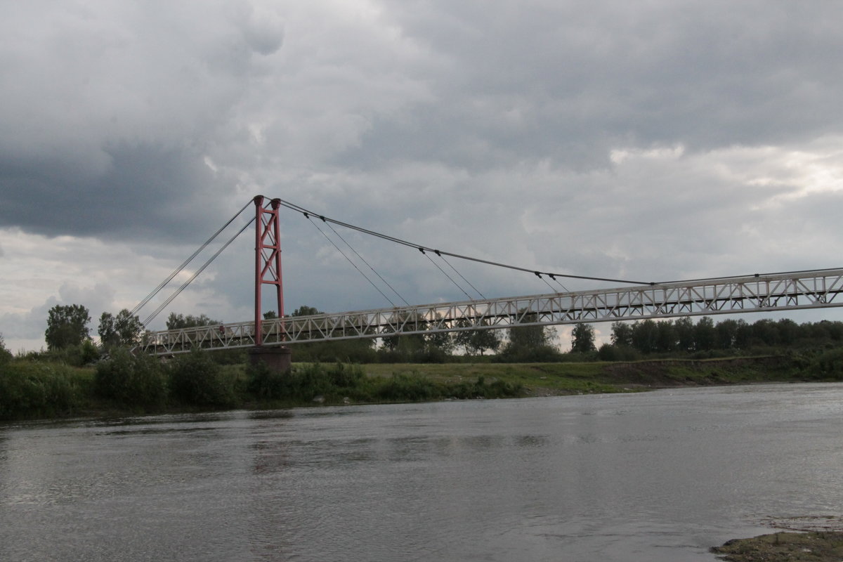 Мост через Иню в Сарапулке. - Олег Афанасьевич Сергеев