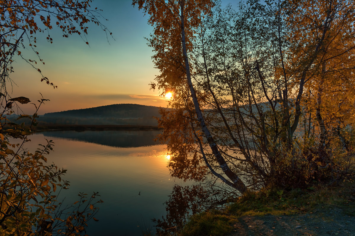 Закат на озере - vladimir Bormotov