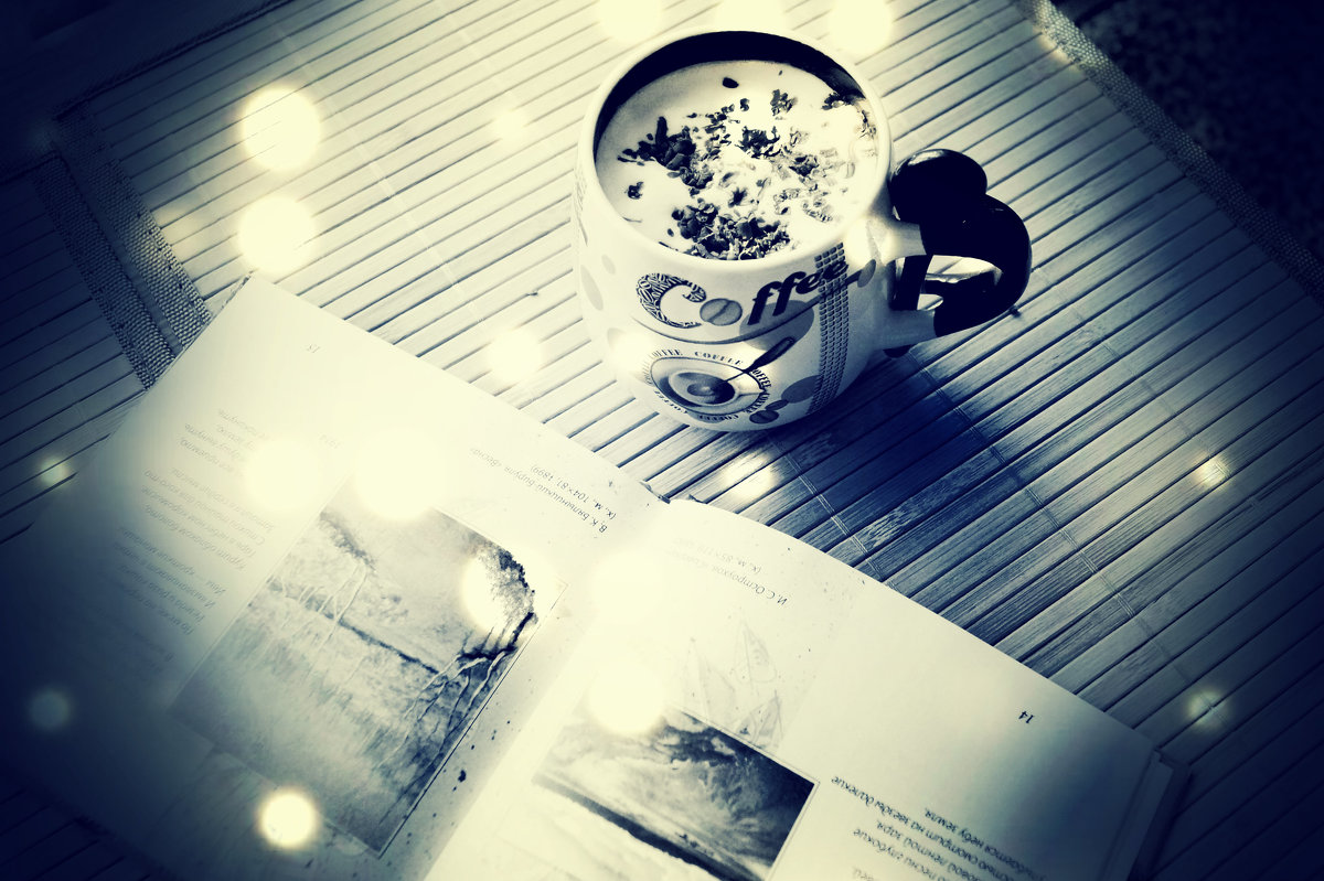 кофе, книга - Анна 