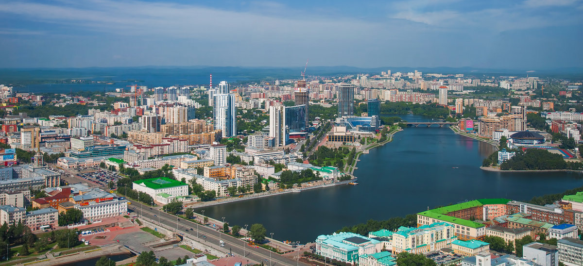 Екатеринбург с птичьего полета - vladimir Bormotov