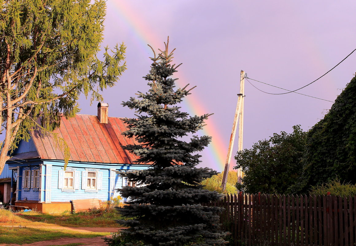 Разноцветное коромысло над деревней повисло - Татьяна Ломтева