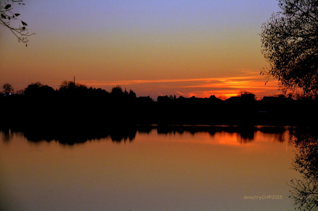 Закат на тракайском озере - Dmitry Chudnovsky