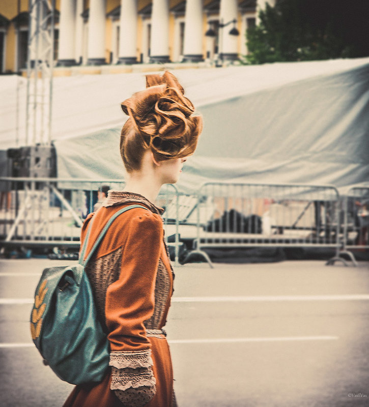 Hairstyle, dress, St. Petersburg. - Илья В.