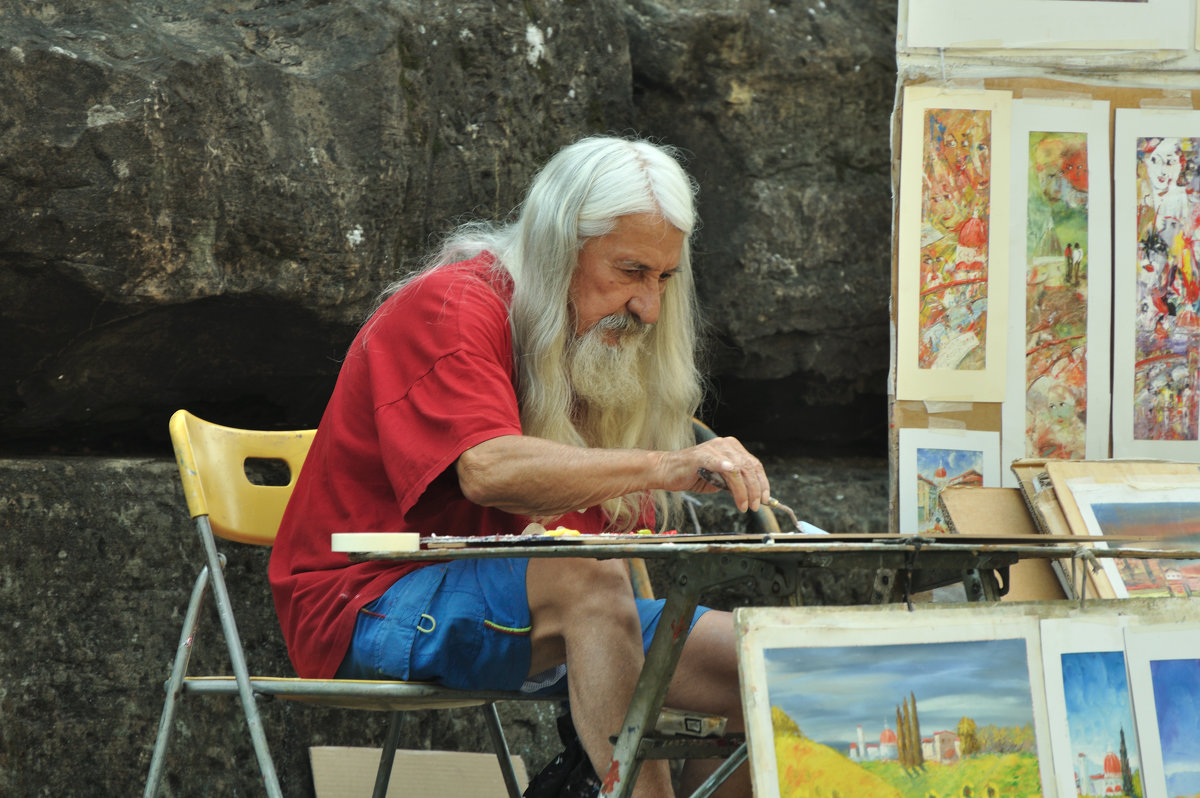 Художник. У дворца Пити, Флоренция Painter. By the Pitti Palace, Florence - Юрий Воронов