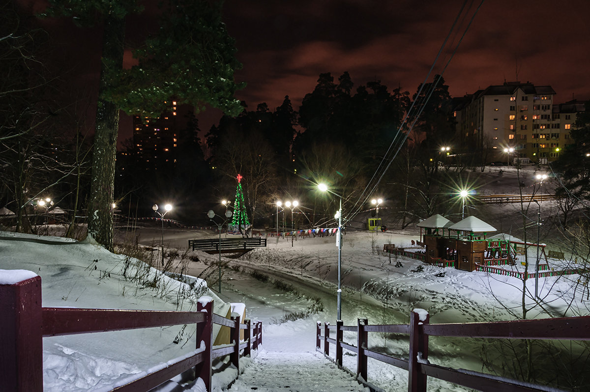 зимний вечер в парке 3 - Galina 