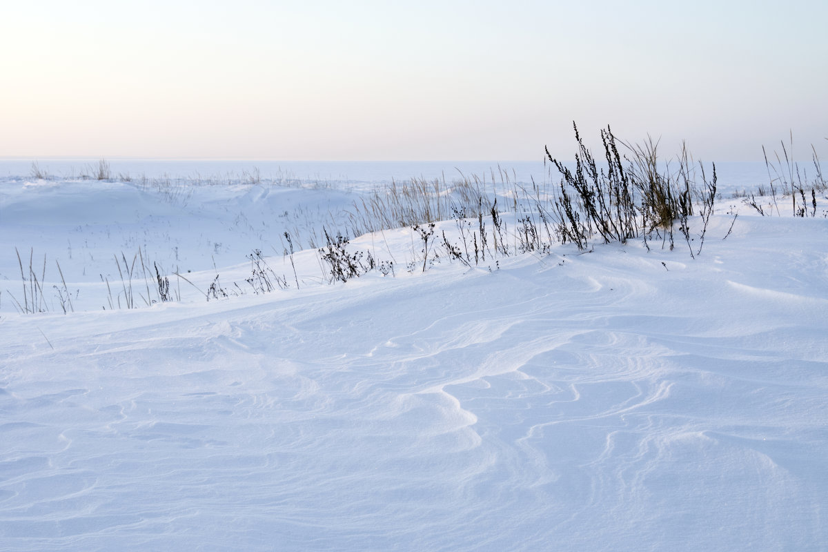 Северодвинск. У Белого моря. Узоры на снегу - Владимир Шибинский
