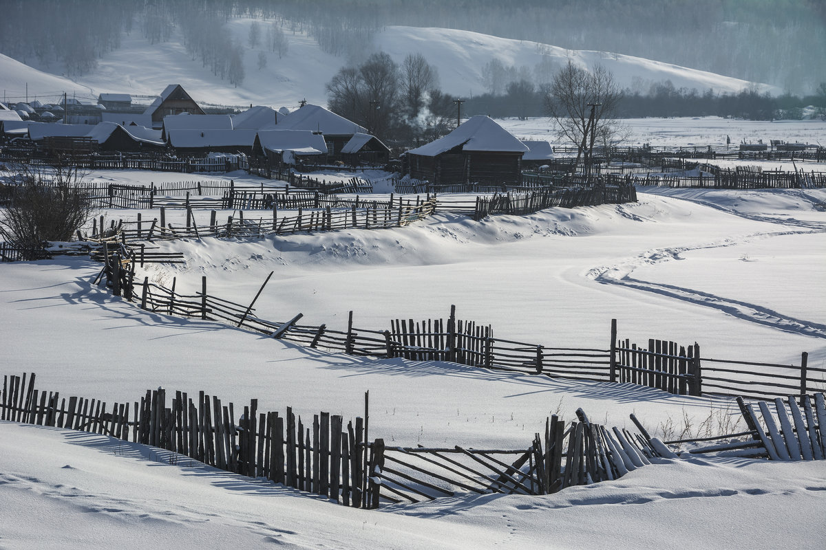 Забайкальская деревня зимой