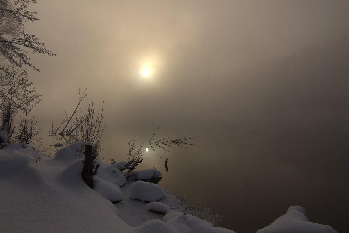 ***туман.озеро.зима - Александра 