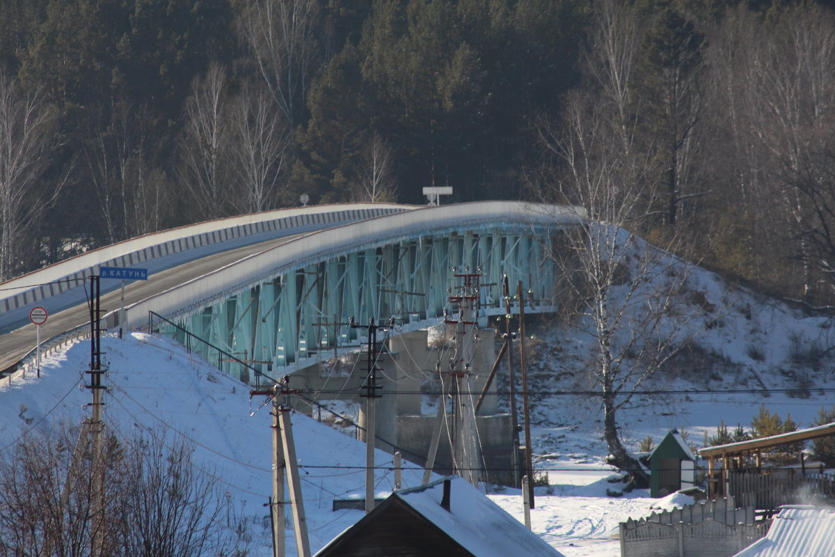 мост через реку Катунь село Усть-Семе.Горный Алтай - Александр 