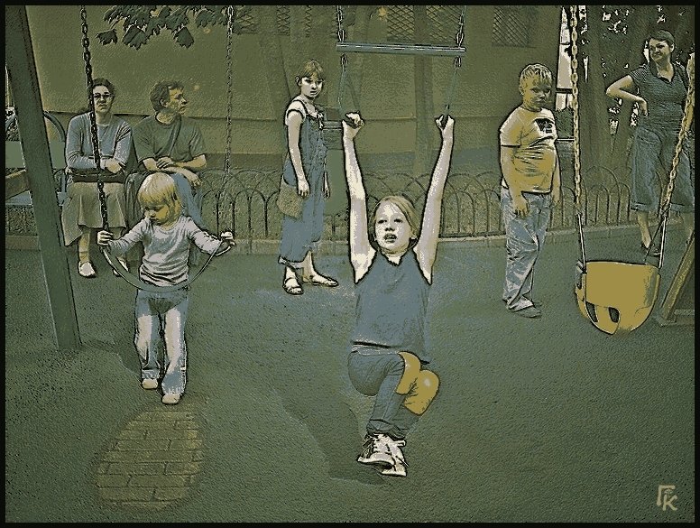 На детской площадке - Григорий Кучушев