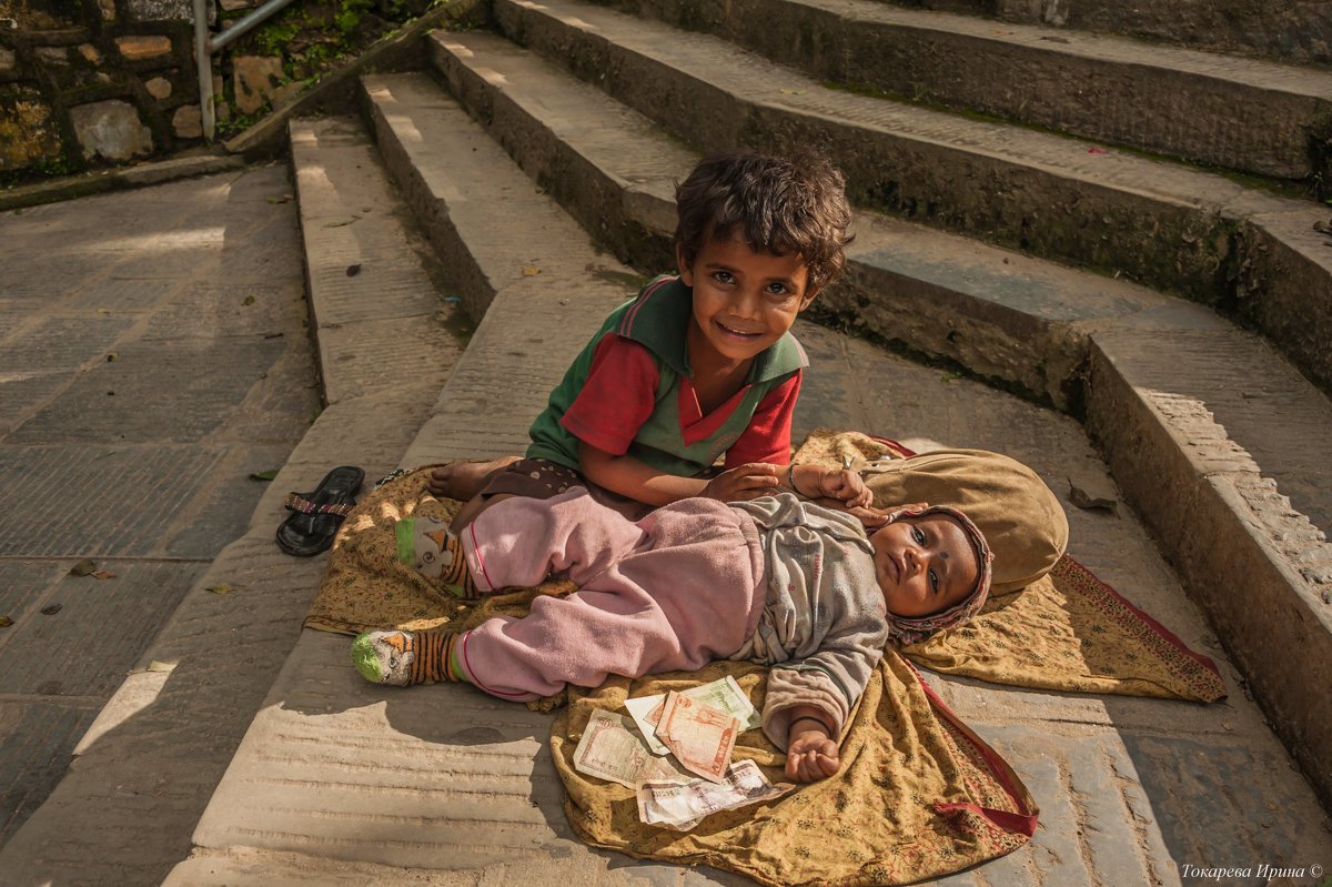 Непальские дети. - Ирина Токарева
