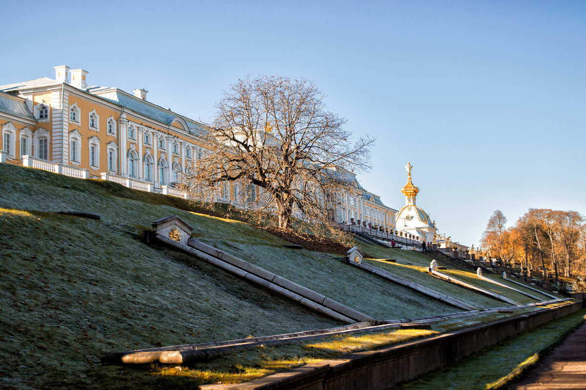 Нижний сад Петергофа - вид на дворец - Наталья Копылова