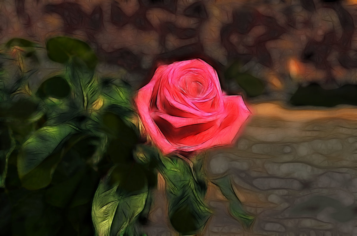 Необычная роза - Marina Timoveewa