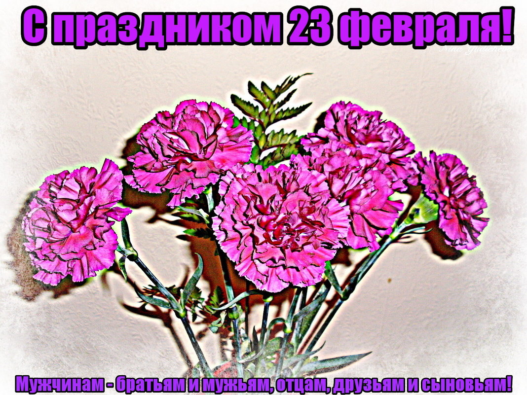 Мужчины! Поздравляю вас с праздником 23 февраля! - Nina Yudicheva