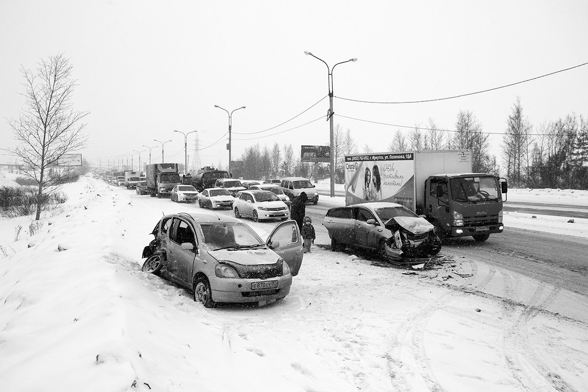 В  Иркутске из-за снегопада и аварий восьмибалльные пробки - Алексей Белик