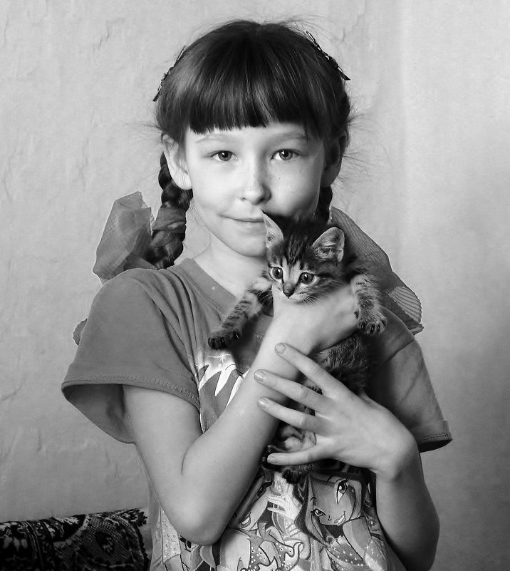 девочка с котенком - Анна 
