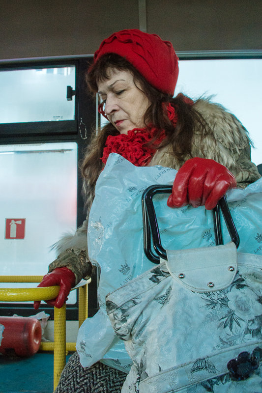 Дама в автобусе - Галина Щербакова