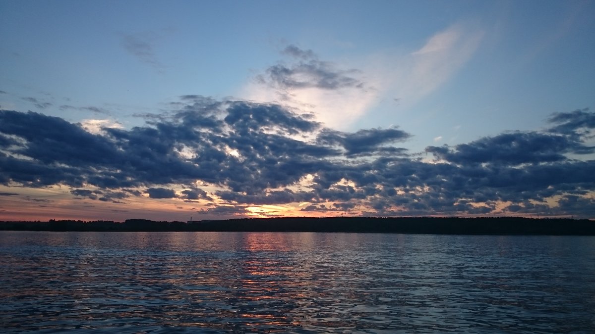 Закат на Клязьменском водохранилище - Елена Волгина