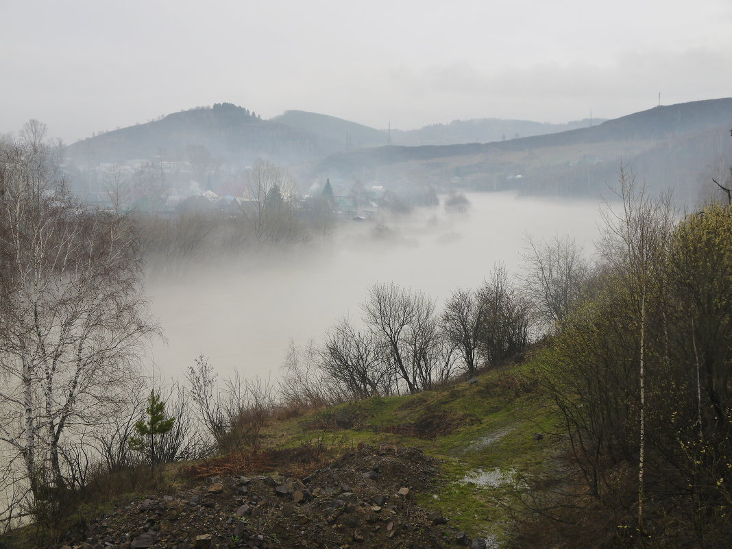 Туман над рекой. - Сергей Бурнышев