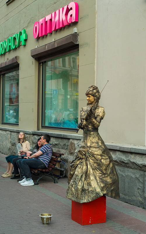 Живая скульптура на Арбате - Игорь Герман