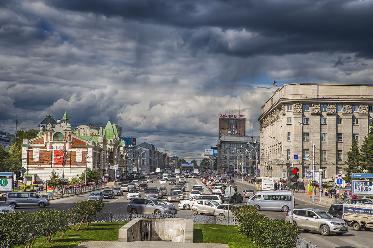 Улица "Красный проспект" в Новосибирске - Сергей Смоляков