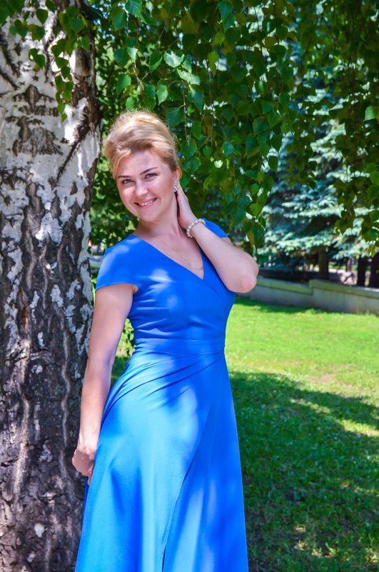 Фотосессия в голубом платье - Сергей Тагиров