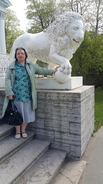 Скульптупа льва у Елагина дворца. (Санкт-Петербург) - Светлана Калмыкова