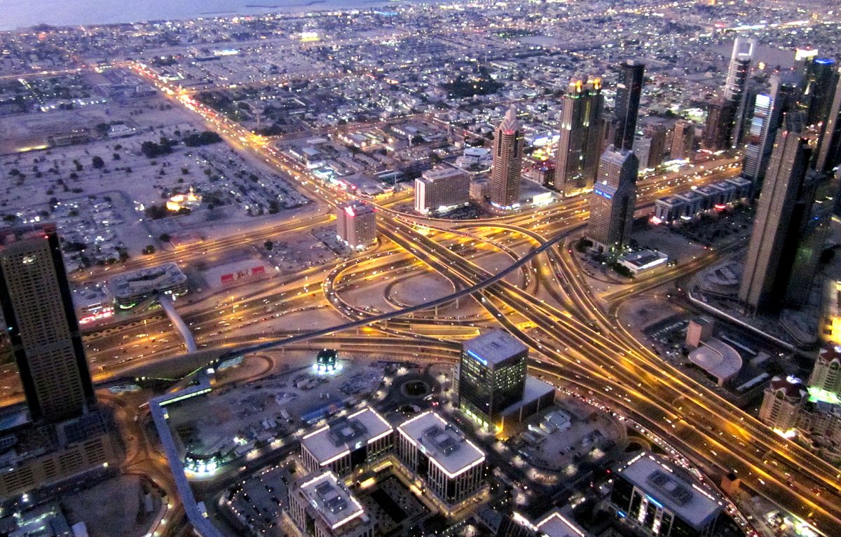 Вид на Дубай с Бурдж Халифа - Елена Байдакова