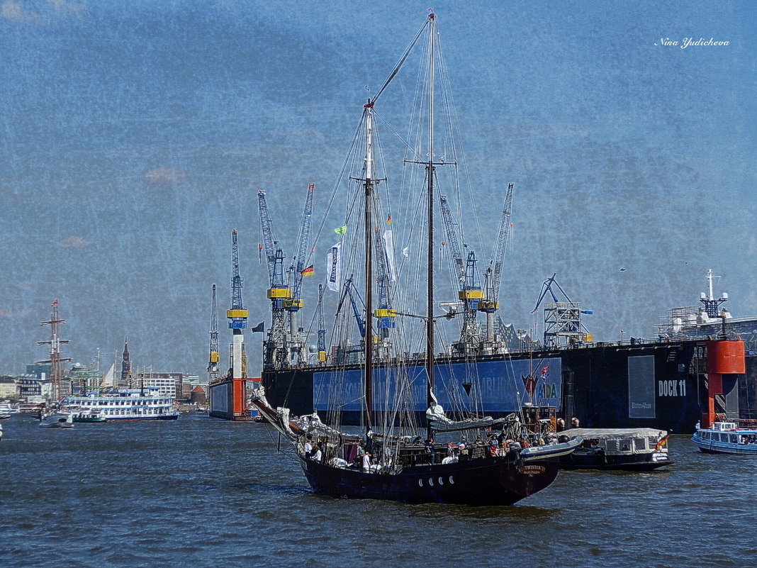 Segelschiff. Hamburg - Nina Yudicheva