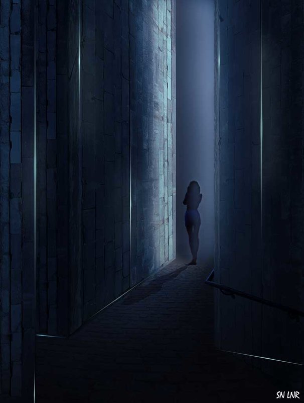 Мистическая картина: девушка в тоннеле - Наталья (ShadeNataly) Мельник