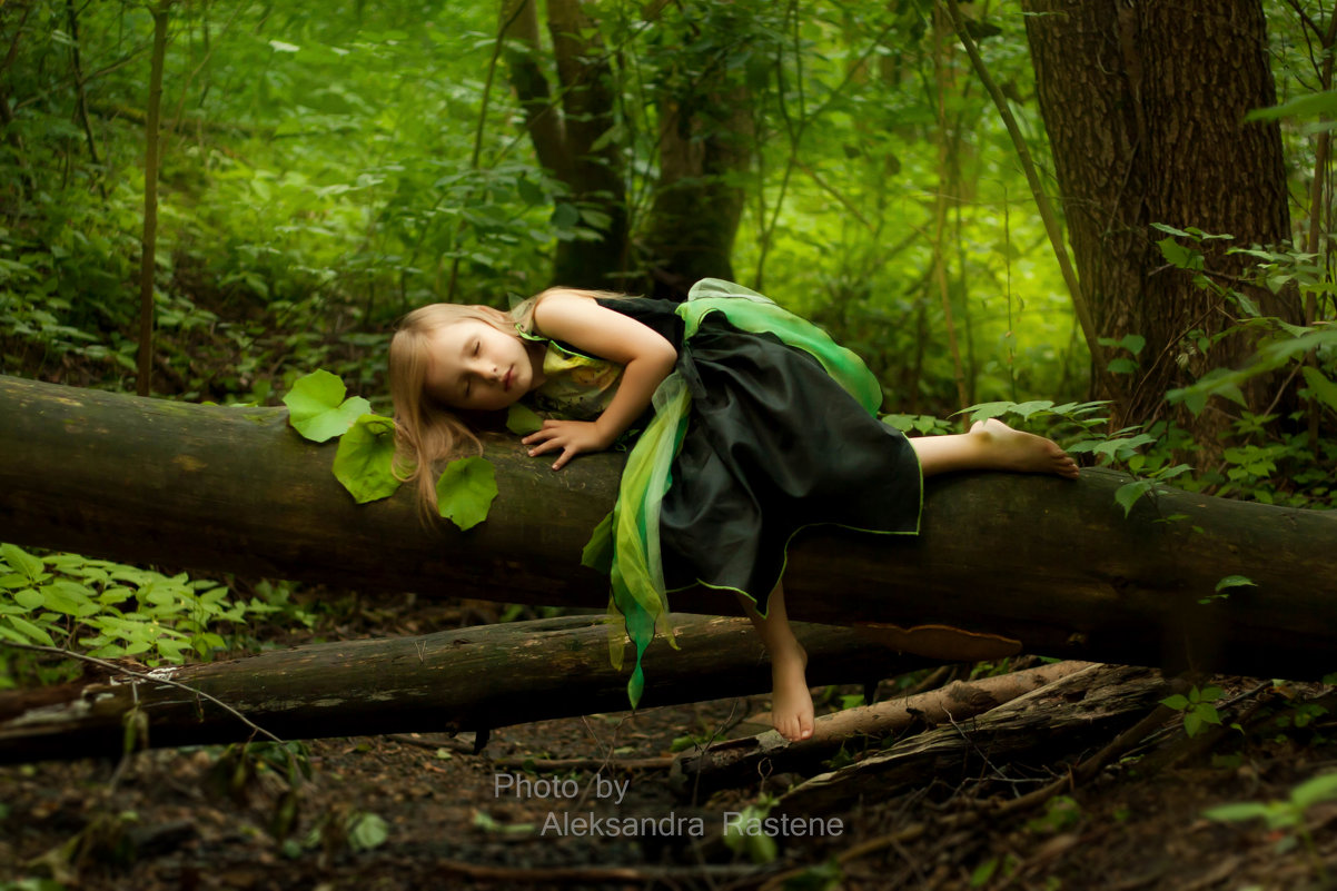 Listening to the tree sound (Little forest Nymph) - Aleksandra Rastene